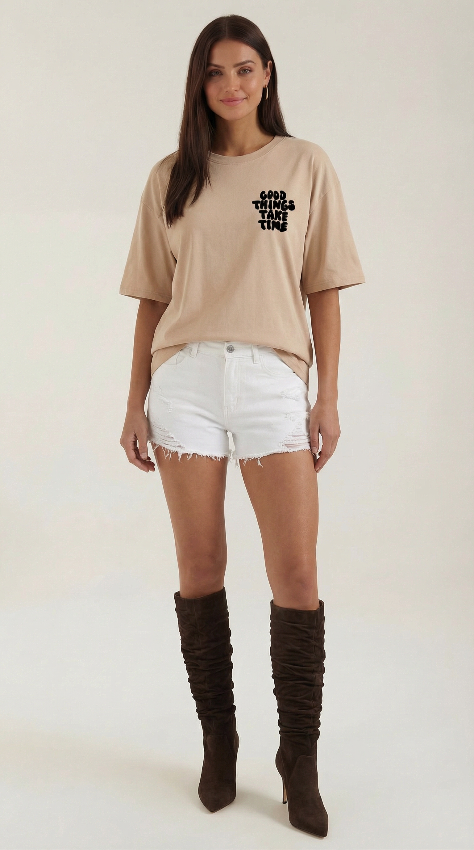 Vespera Oversized Graphic T-Shirt — Women’s Soft Cotton Relaxed Fit Inspirational Quote Streetwear Tee 10