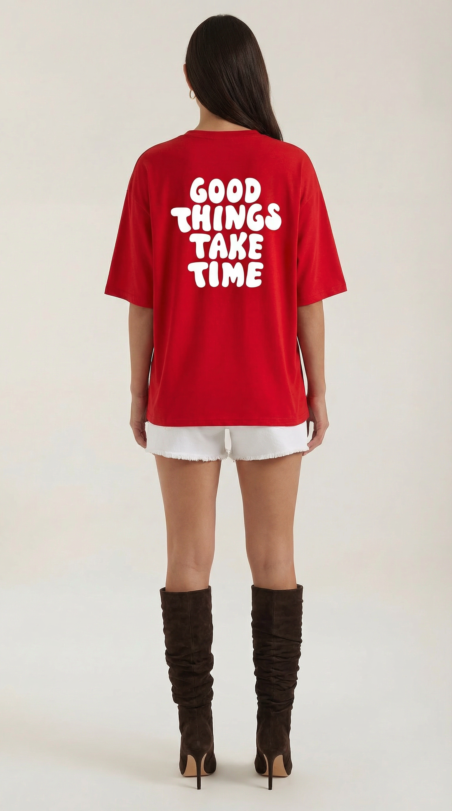 Vespera Oversized Graphic T-Shirt — Women’s Soft Cotton Relaxed Fit Inspirational Quote Streetwear Tee 2