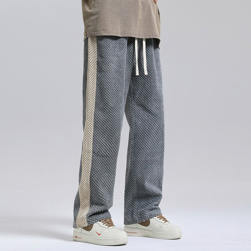 Waffle Knit Sweatpants with Adjustable Drawstring – Ultra-Soft 2