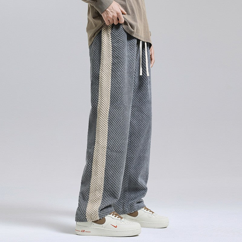 Waffle Knit Sweatpants with Adjustable Drawstring – Ultra-Soft 3