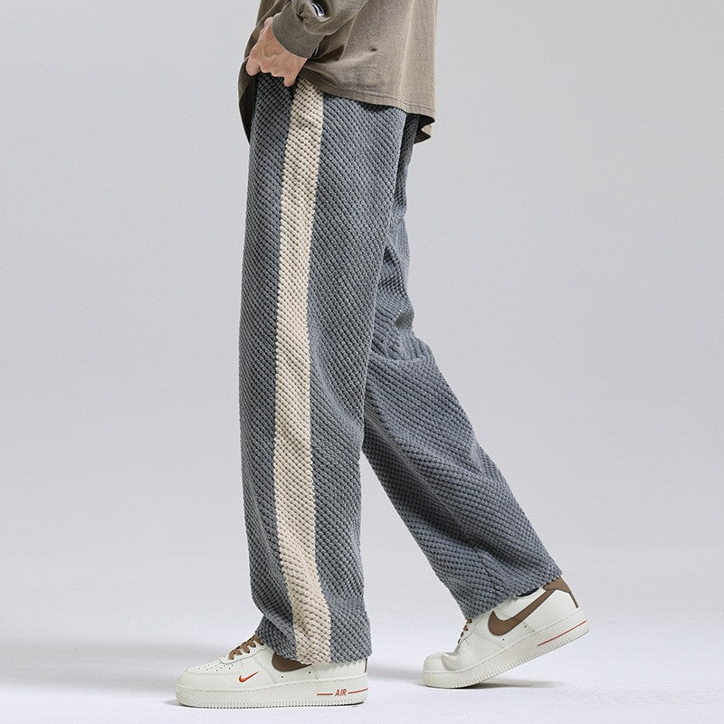 Waffle Knit Sweatpants with Adjustable Drawstring – Ultra-Soft 4