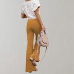 Wide Leg Black Jeans with High-Waist Design Vintage-Inspired 1