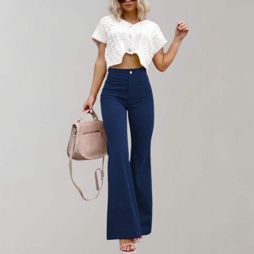 Wide Leg Black Jeans with High-Waist Design Vintage-Inspired 2