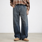 Wide Leg Jeans with Relaxed Fit & Durable Denim 2