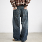 Wide Leg Jeans with Relaxed Fit & Durable Denim 3