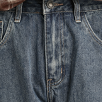 Wide Leg Jeans with Relaxed Fit & Durable Denim 4