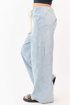 Wide Leg Pants Women with High Waist & Elastic Waistband 2