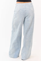 Wide Leg Pants Women with High Waist & Elastic Waistband 3