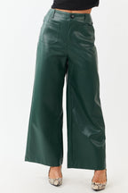Wide Leg Pants Women with Super High Rise Fit – Stylish Faux 4