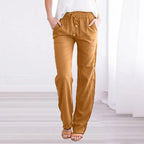 Wide Leg Trousers with Elastic Waistband 3