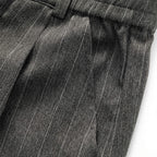 Wide Leg Trousers with Vintage Stripe Pattern – Flowy Fit 4