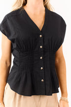 Women's Blouse with Breathable Linen Blend Fabric 5