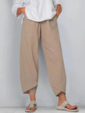 Women's Lightweight Cropped Pants with Tulip Hem for Effortless 0