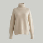 Women’s Luxury Cashmere Turtleneck Sweater – Oversized Ribbed Knit Soft Warm Winter Pullover for Elegant Minimalist & Quiet Luxury Style 3