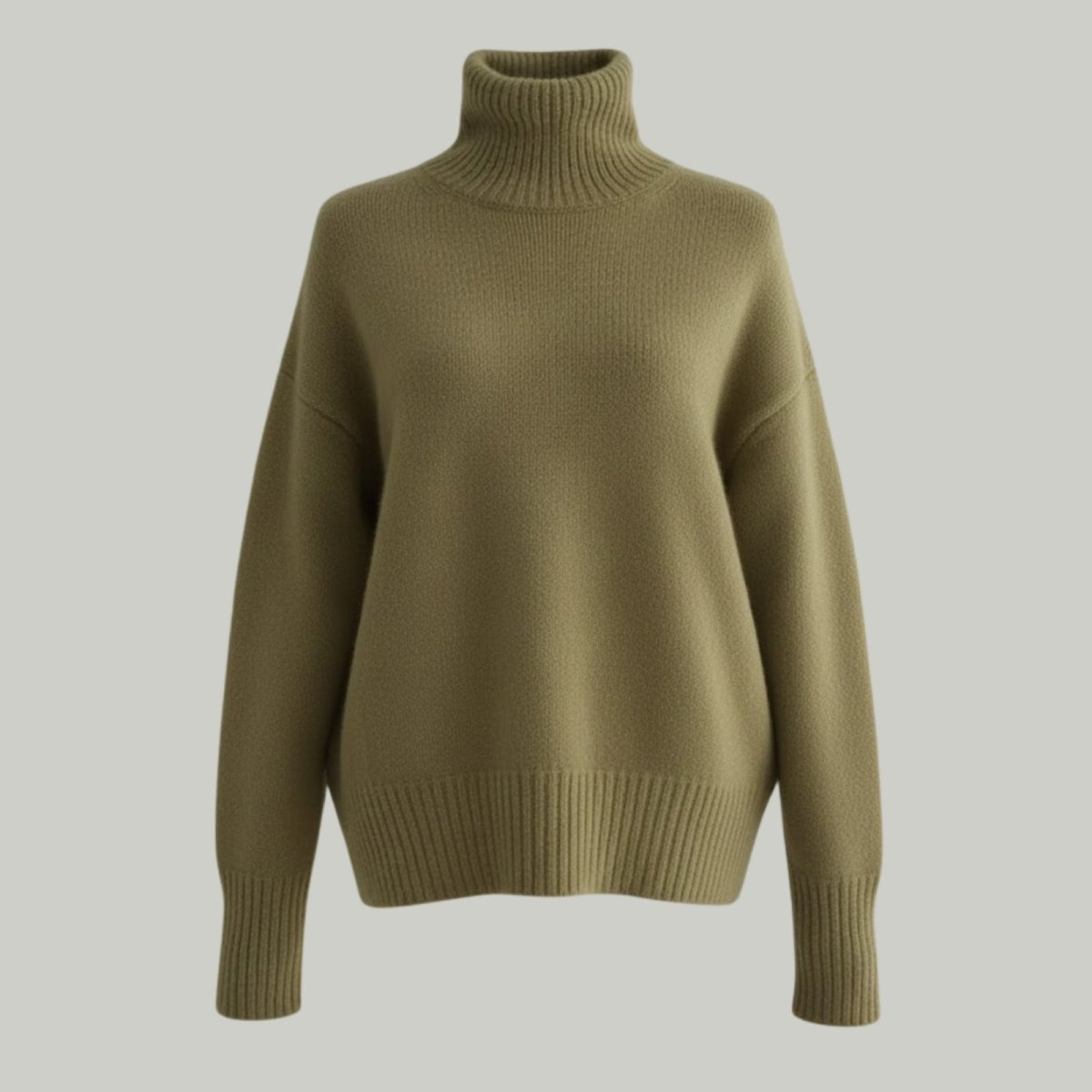 Women’s Luxury Cashmere Turtleneck Sweater – Oversized Ribbed Knit Soft Warm Winter Pullover for Elegant Minimalist & Quiet Luxury Style 8