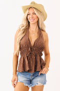 Women's Top with Polka Dot Design & Breezy Fit | Stylish Going Out Blouse for Comfort 0