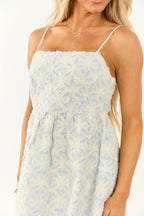 Women's White Floral Midi Dress with Adjustable Straps 1