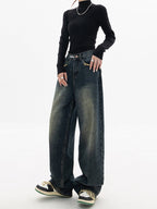 Women's Wide Leg Jeans with High Waist & Loose Fit Versatile 1
