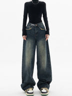 Women's Wide Leg Jeans with High Waist & Loose Fit Versatile 2