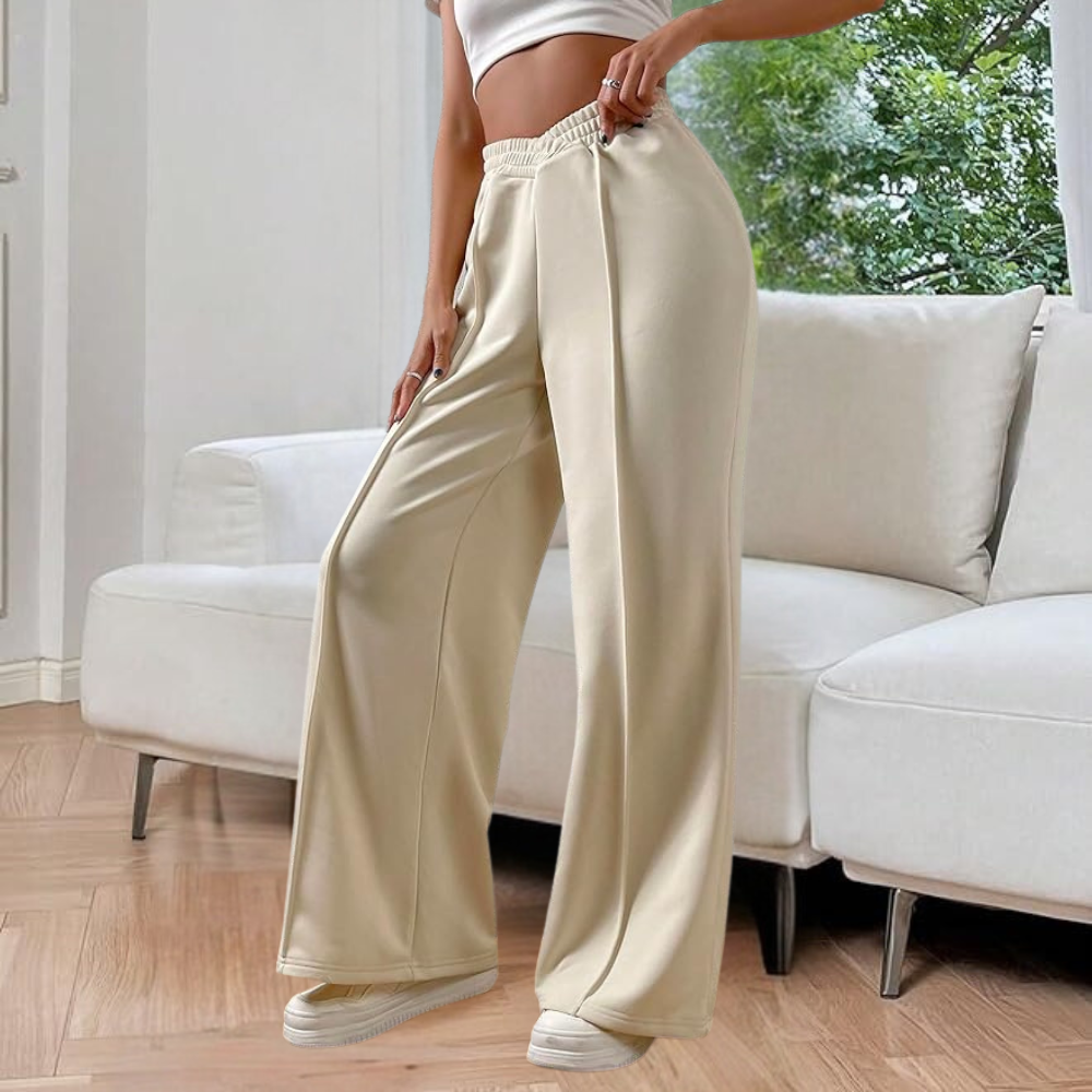 Women's Wide Leg Sweatpants with Stretch Fabric Flattering 2