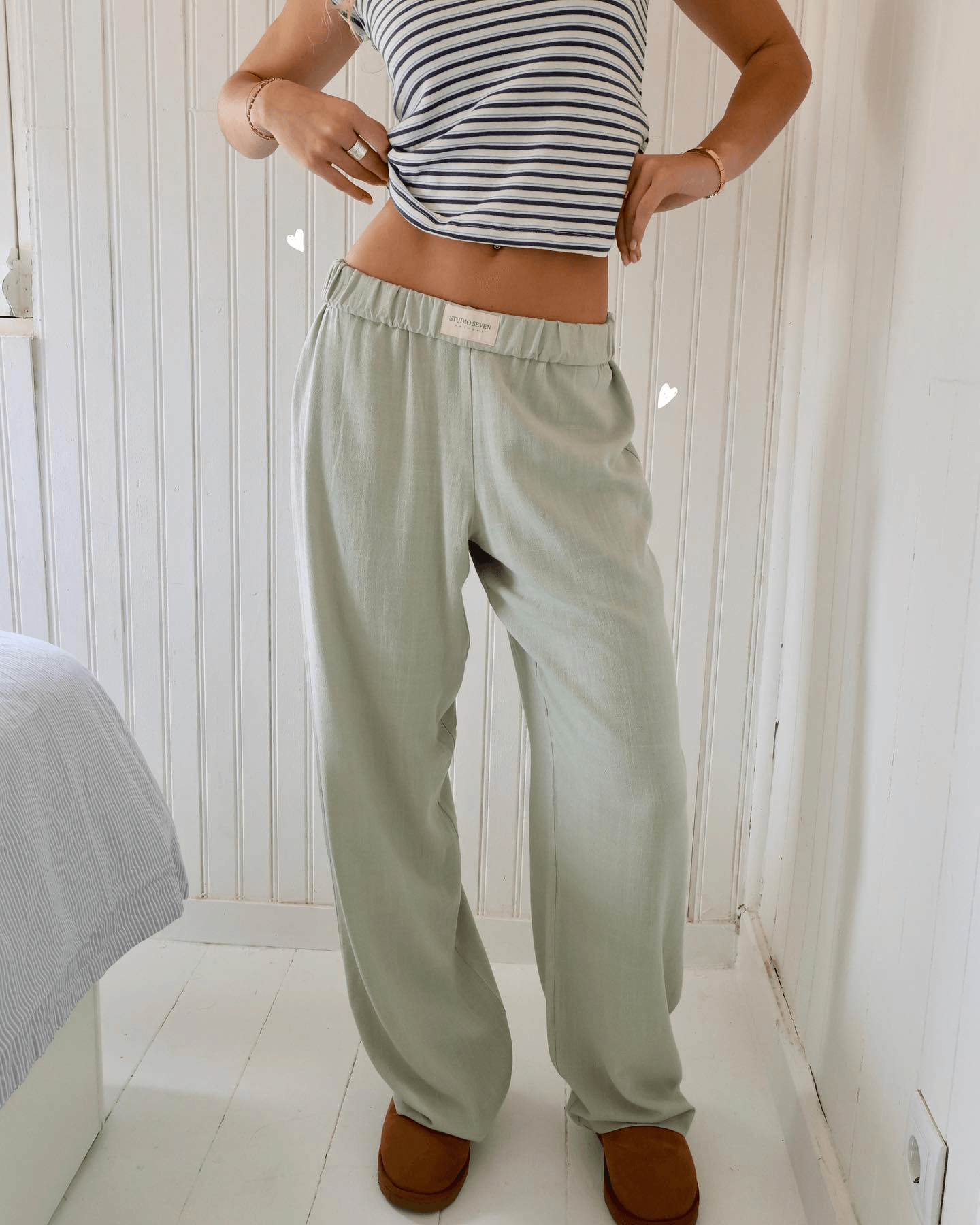 Women's Wide Leg Trousers with High-Waist and Pockets Comfortable 2