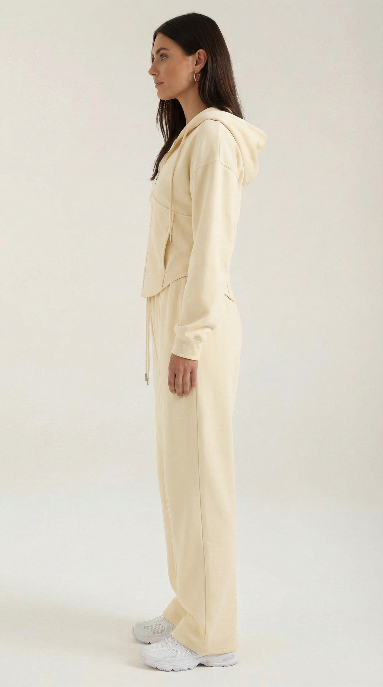 Yolanda Hoodie and Wide Leg Pants Set — Women’s 2 Piece Matching Loungewear Set Oversized Cozy Lounge Outfit 1