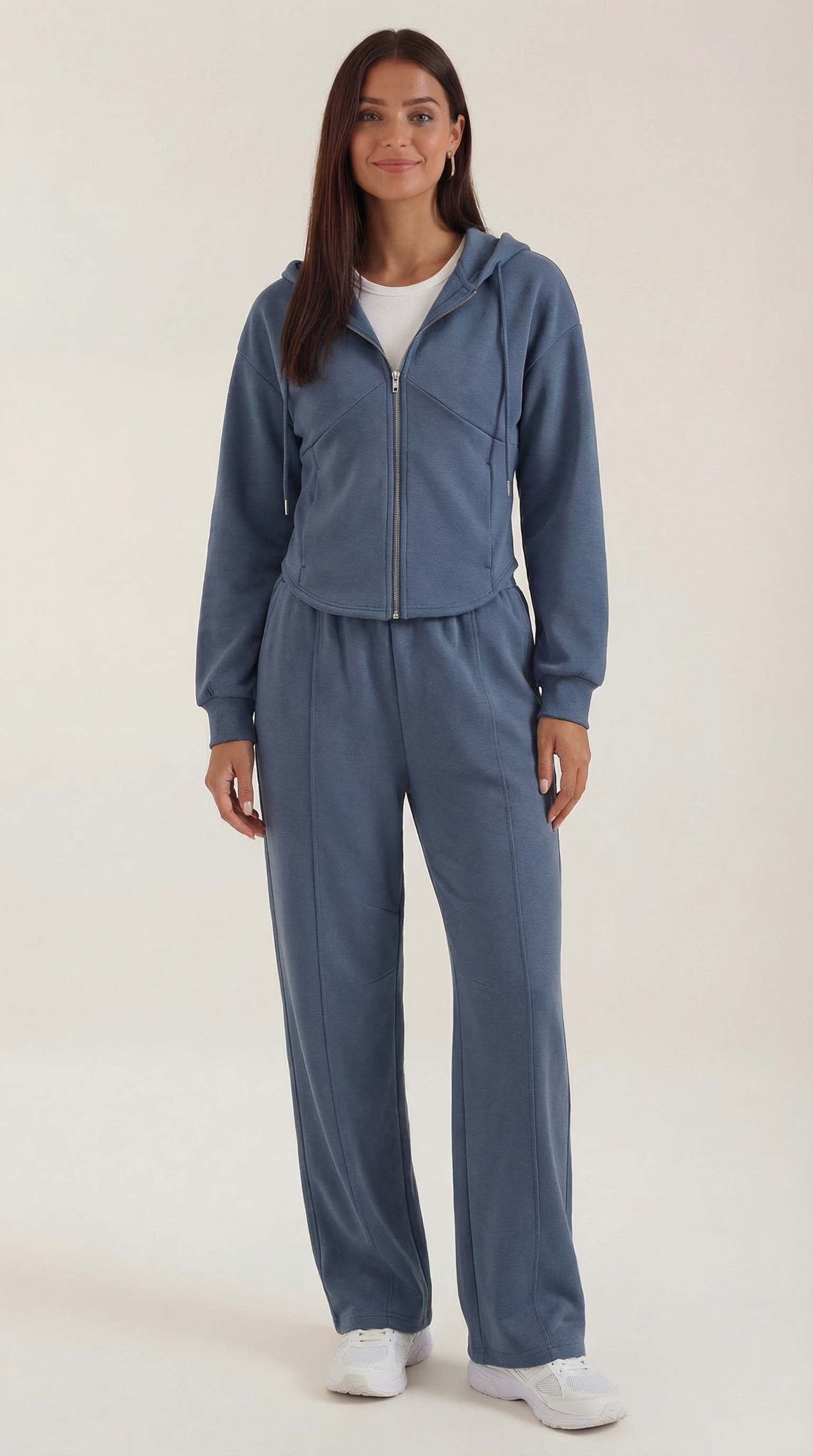 Yolanda Hoodie and Wide Leg Pants Set — Women’s 2 Piece Matching Loungewear Set Oversized Cozy Lounge Outfit 5