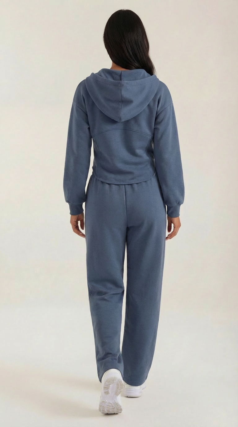 Yolanda Hoodie and Wide Leg Pants Set — Women’s 2 Piece Matching Loungewear Set Oversized Cozy Lounge Outfit 8